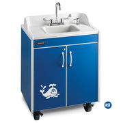 Lil Splasher Portable Kid Sink - Blue/ABS Top - 26"W x 17.75"D x 34.75"H