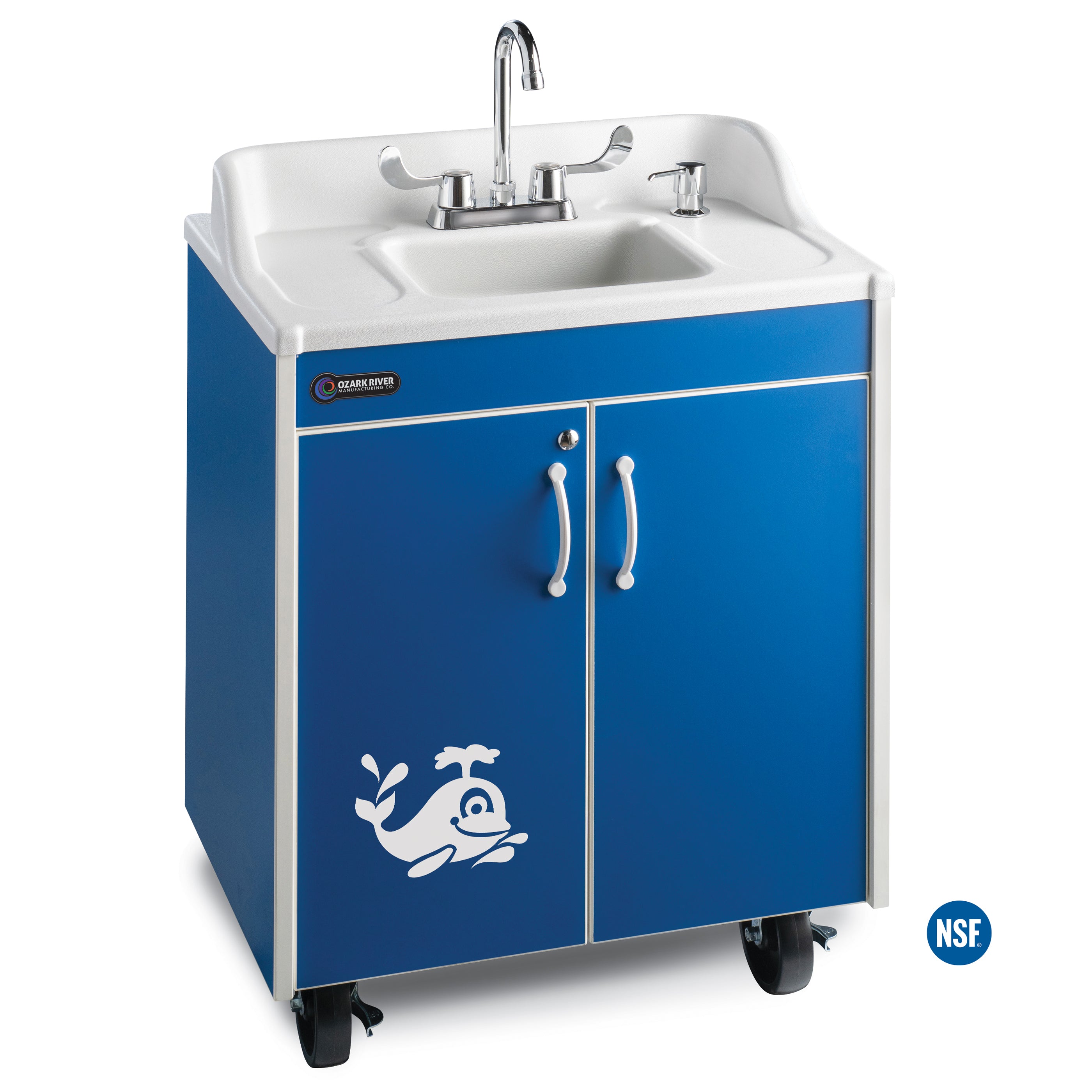 Lil Splasher Portable Kid Sink - Blue/ABS Top - 26"W x 17.75"D x 34.75"H