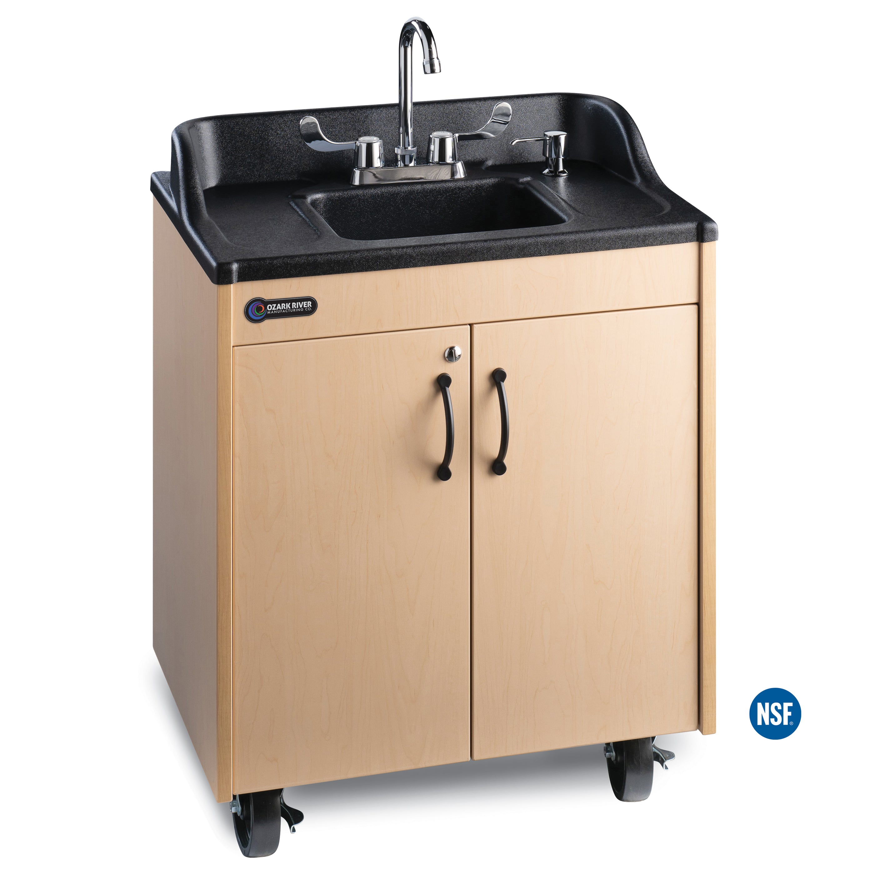Lil Premier Portable Kid Sink - Maple Finish/ABS Top - 26"W x 17.75"D x 34.75"H