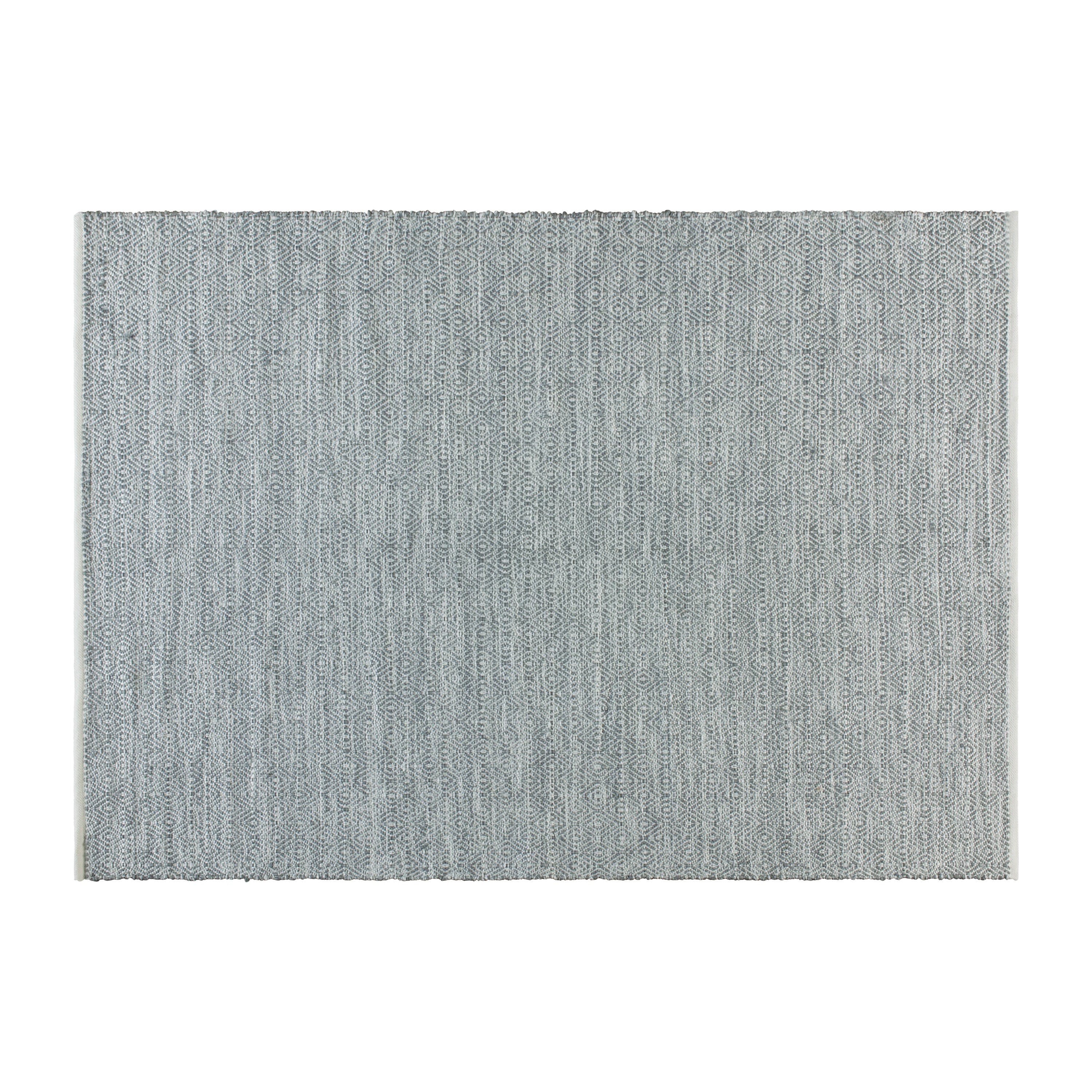 Abbott 5' x 7' Handwoven Indoor/Outdoor Diamond Pattern Area Rug in Grey