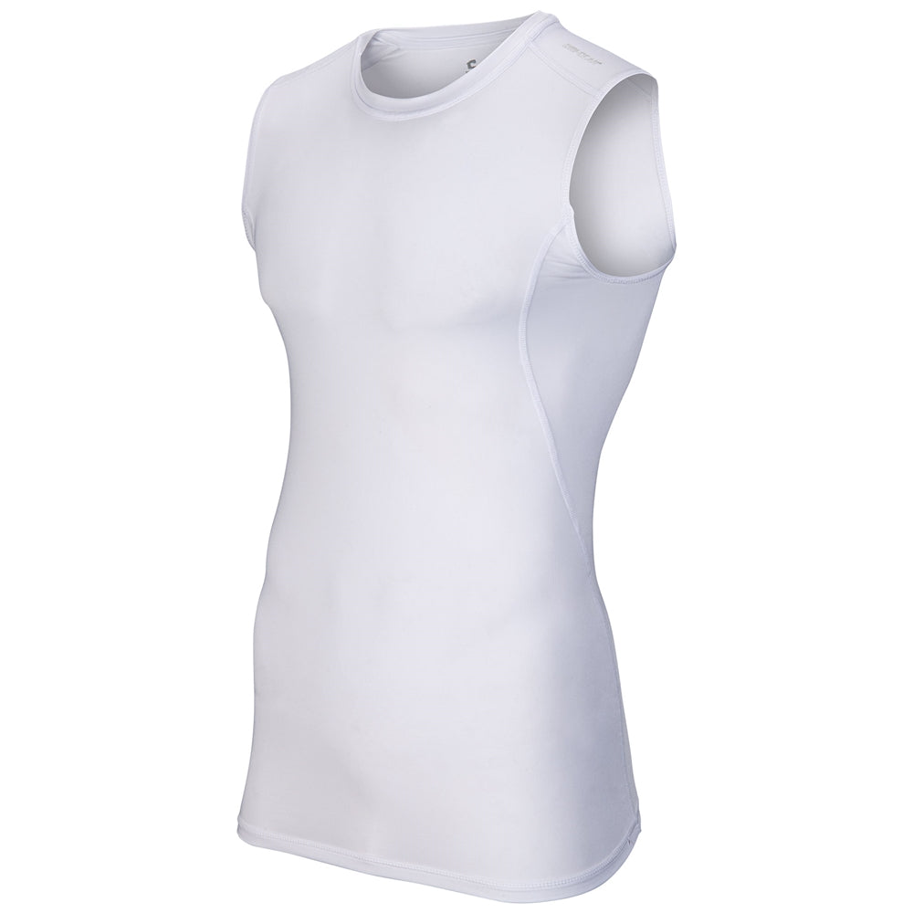 Lightning 2.0 Compression Sleeveless Jersey - White - Youth - Small