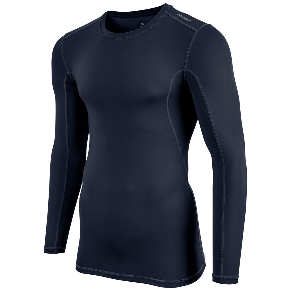 Lightning 2.0 Compression Long Sleeve Jersey - Navy - Youth - Large