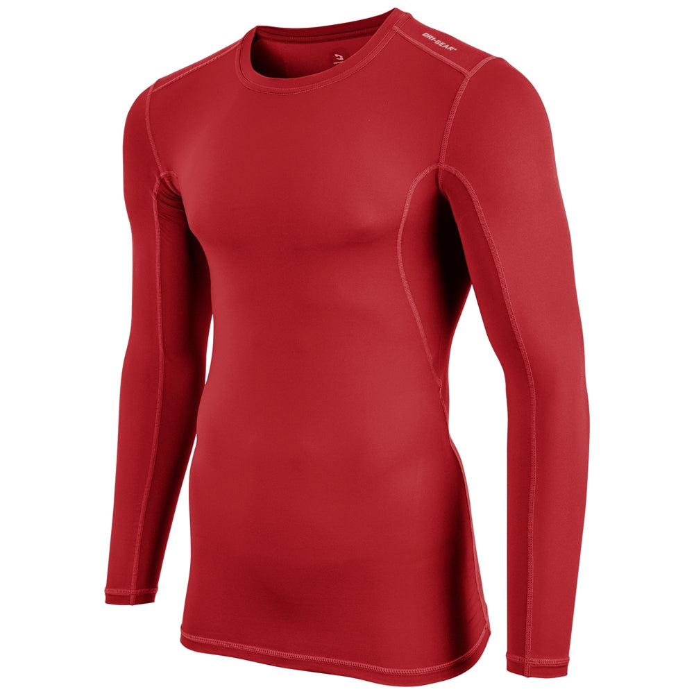 Lightning 2.0 Compression Long Sleeve Jersey - Scarlet - Youth - Small