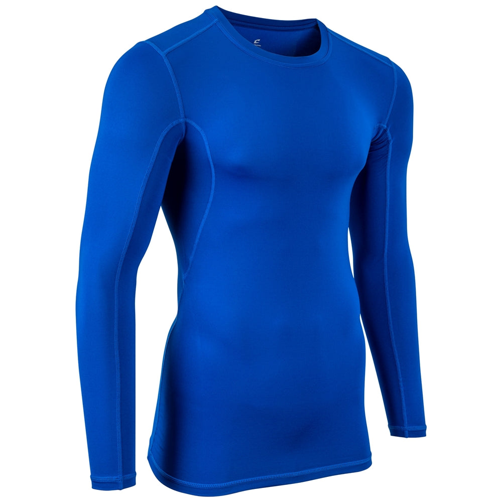 Lightning 2.0 Compression Long Sleeve Jersey - Royal - Youth - Large