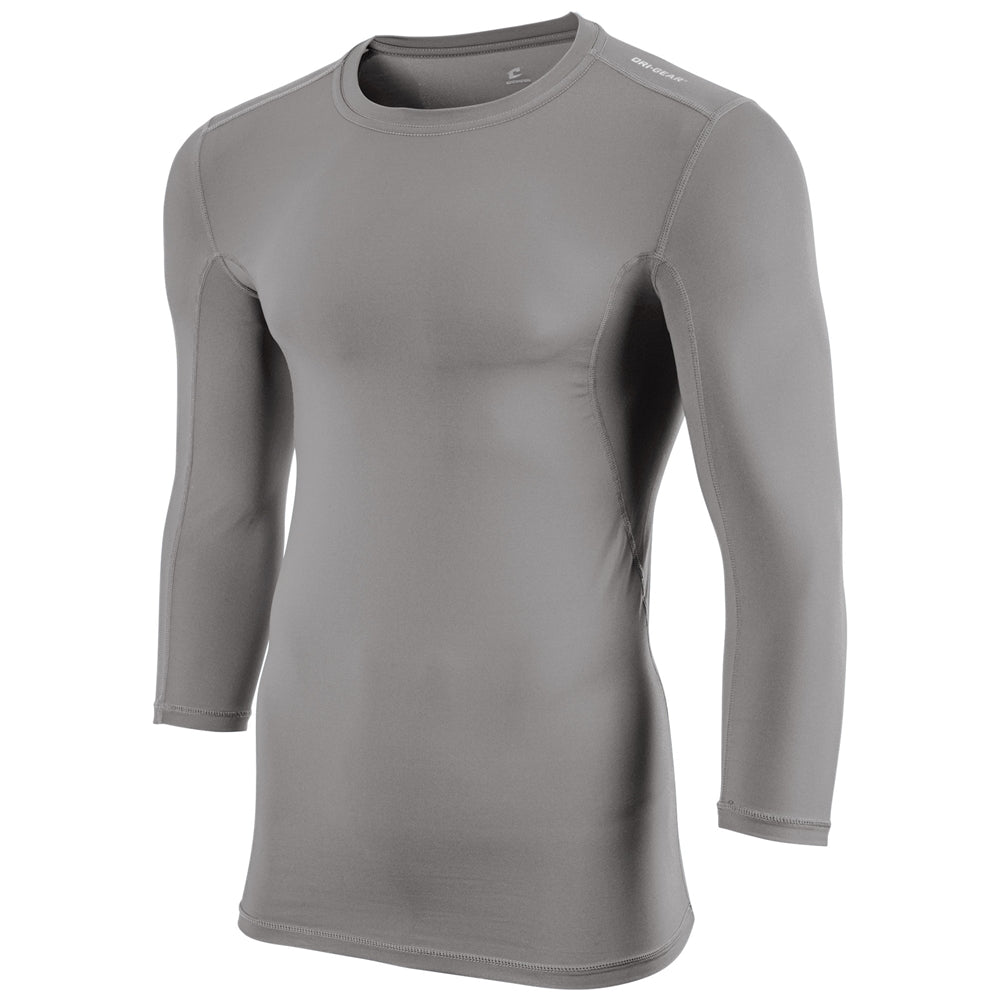 Lightning 2.0 Compression 3/4 Sleeve Jersey - Grey - Adult - 3XL