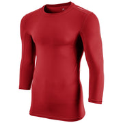 Lightning 2.0 Compression 3/4 Sleeve Jersey - Scarlet - Adult - Small