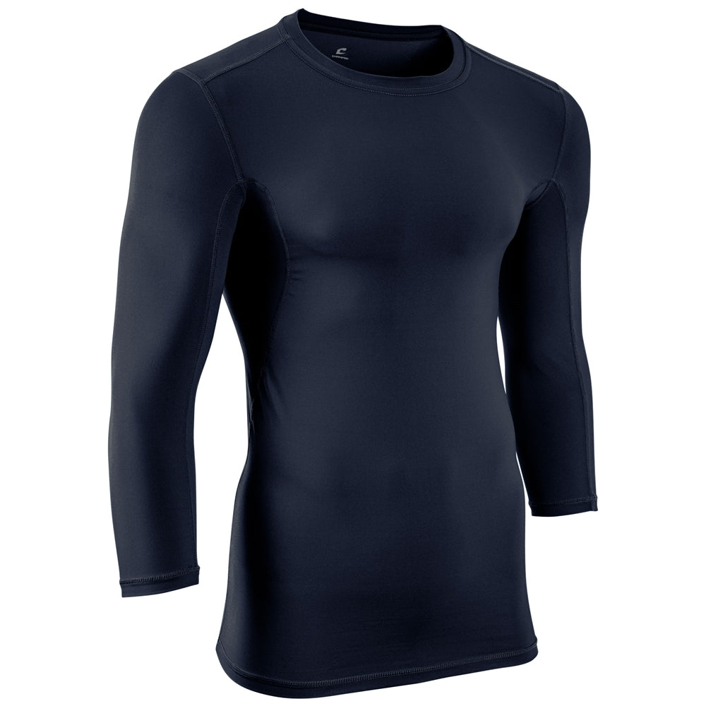 Lightning 2.0 Compression 3/4 Sleeve Jersey - Navy - Youth - Large