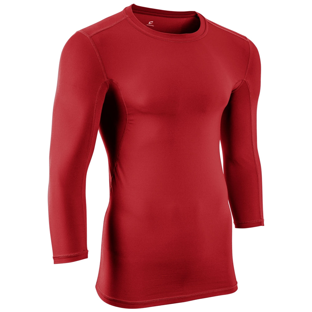 Lightning 2.0 Compression 3/4 Sleeve Jersey - Scarlet - Adult - 4XL