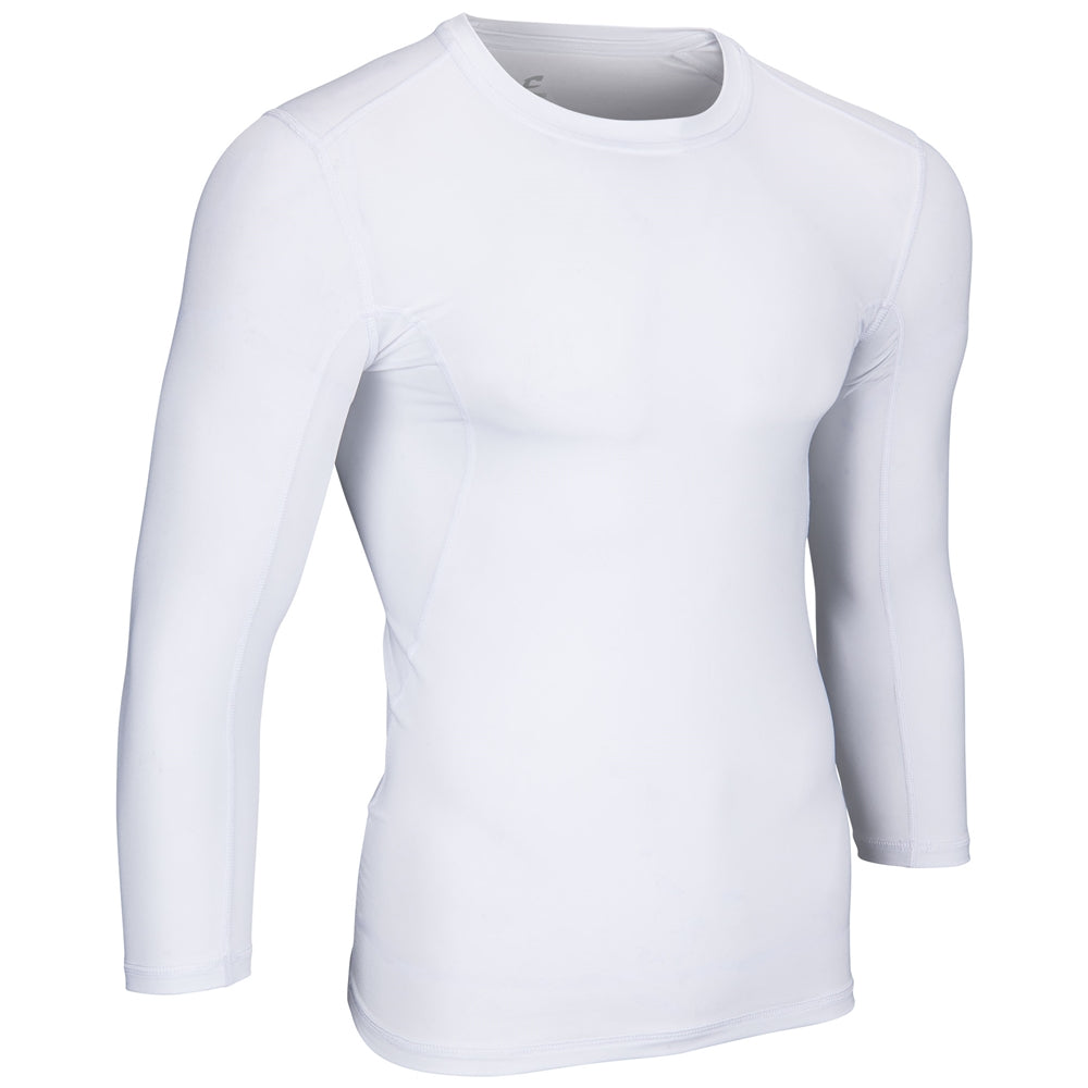 Lightning 2.0 Compression 3/4 Sleeve Jersey - White - Adult - Extra-Large