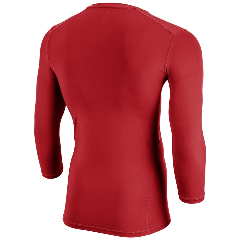 Lightning 2.0 Compression 3/4 Sleeve Jersey - Scarlet - Adult - Medium