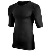 Compression Half Sleeve Shirt - Black - Youth - Large