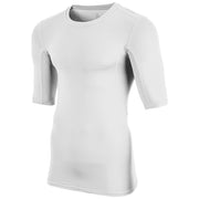 Compression Half Sleeve Shirt - White - Adult - Large
