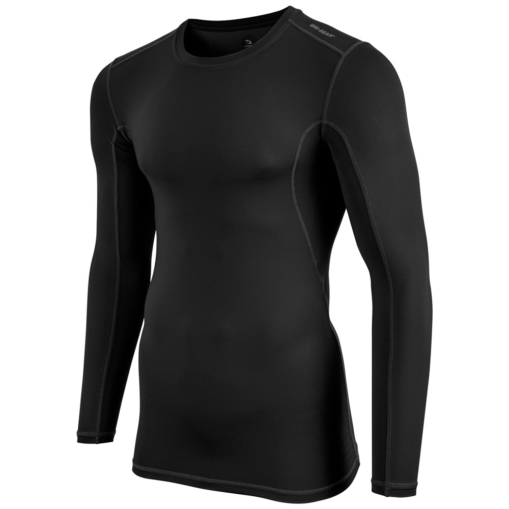 Compression Long Sleeve Shirt - Black - Adult - 4XL