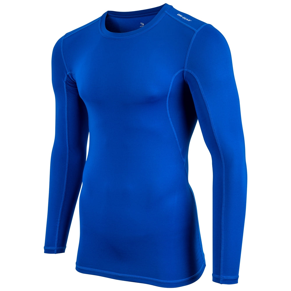 Compression Long Sleeve Shirt - Royal - Youth - Medium