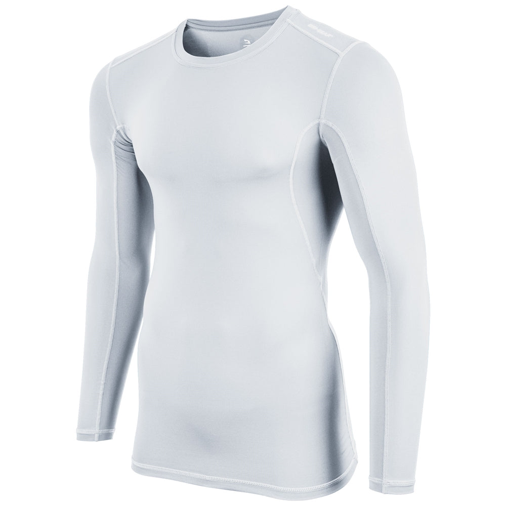 Compression Long Sleeve Shirt - White - Adult - Medium
