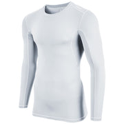 Compression Long Sleeve Shirt - White - Adult - Small