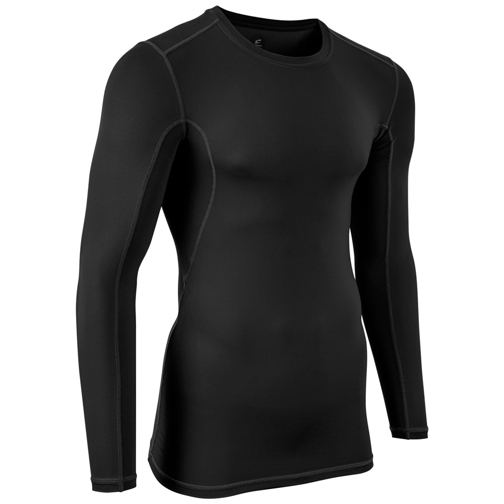 Compression Long Sleeve Shirt - Black - Youth - Small