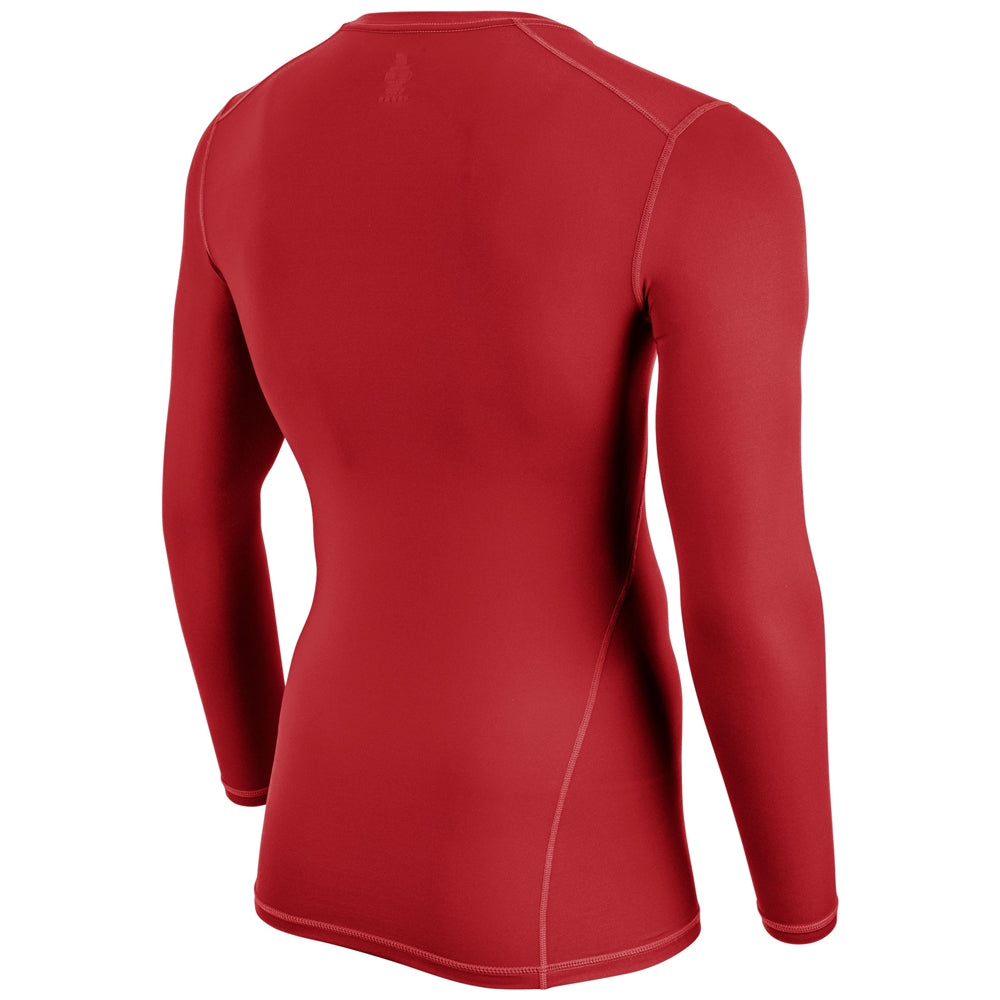 Compression Long Sleeve Shirt - Scarlet - Adult - XXLarge