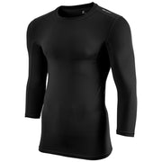 Compression Three Quarter Sleeve - Black - Youth - Medium