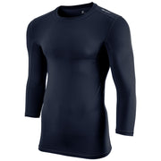 Compression Three Quarter Sleeve - Navy - Adult - Large