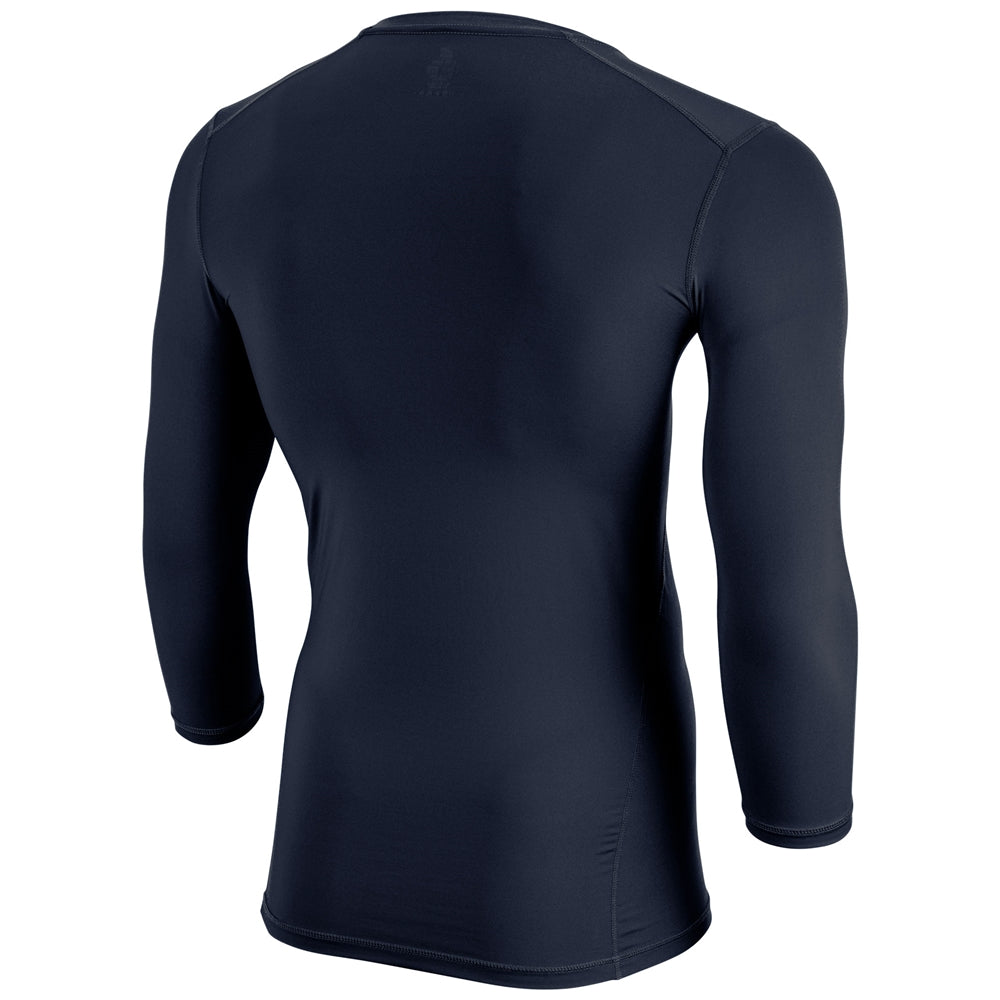 Compression Three Quarter Sleeve - Navy - Adult - Medium