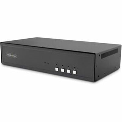 StarTech.com Secure 4-Port Dual-Monitor KVM Switch. DisplayPort. 4K 30