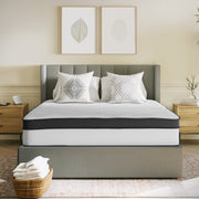 Capri Comfortable Sleep 12 Inch CertiPUR-US Certified Memory Foam & Pocket Spring Mattress, Queen Mattress in a Box