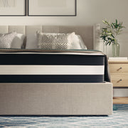 Capri Comfortable Sleep 12 Inch CertiPUR-US Certified Hybrid Pocket Spring Mattress, Queen Mattress in a Box