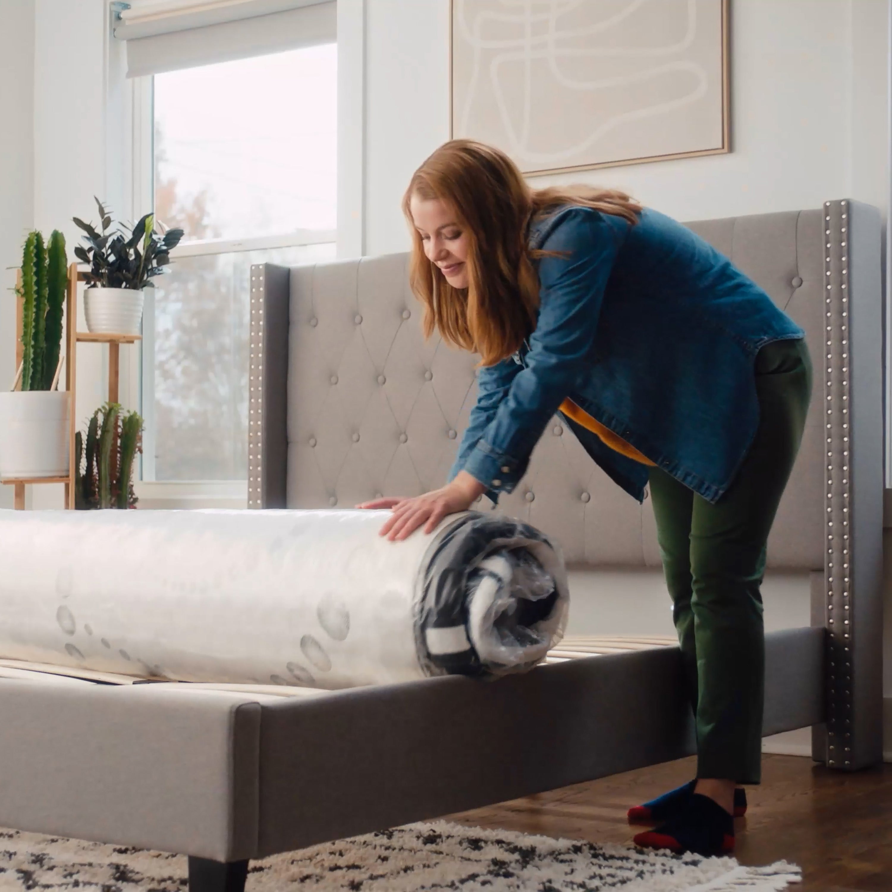 Capri Comfortable Sleep 12 Inch CertiPUR-US Certified Hybrid Pocket Spring Mattress, Queen Mattress in a Box
