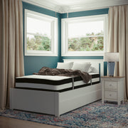 Capri Comfortable Sleep 12 Inch CertiPUR-US Certified Hybrid Pocket Spring Mattress, Twin Mattress in a Box