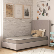 Capri Comfortable Sleep 6 Inch CertiPUR-US Certified Spring Mattress, Twin Mattress in a Box