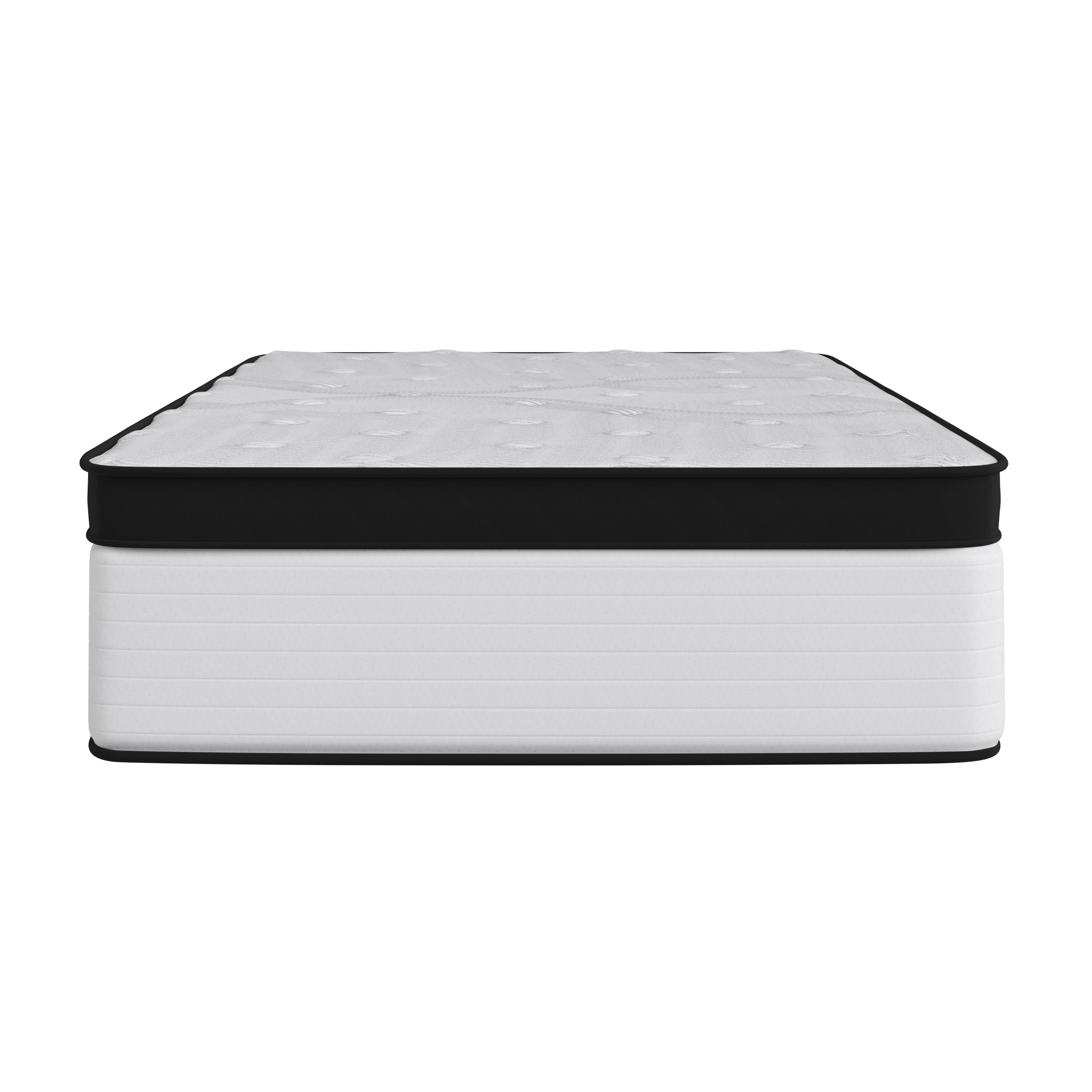 Capri Comfortable Sleep Firm 12 Inch CertiPUR-US Certified Hybrid Pocket Spring Mattress, Extra Firm Feel, Durable Support, Twin Mattress in a Box