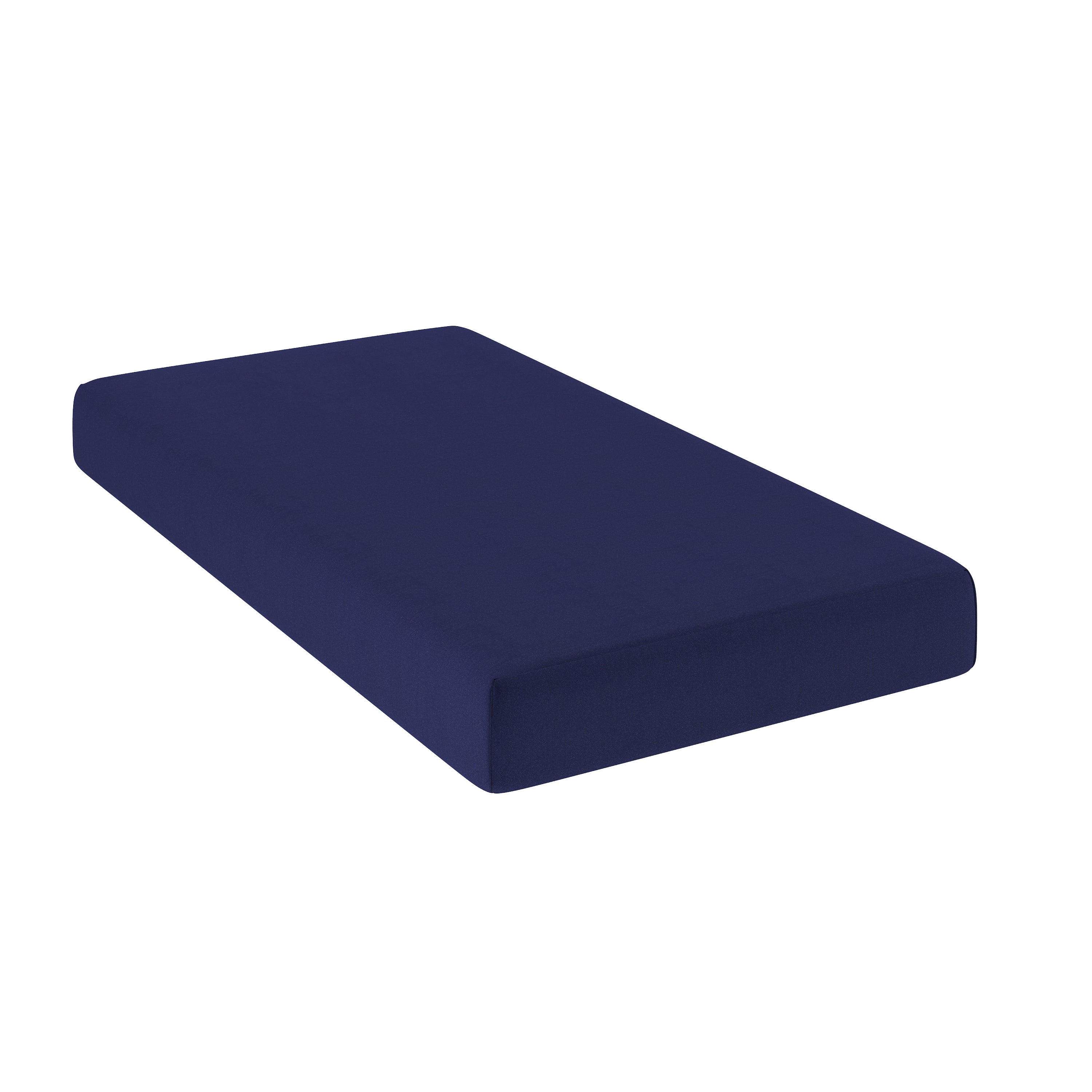 Irvine Liquid-Resistant Memory Foam 8" Twin Mattress with Removable Cover with Zipper in Blue