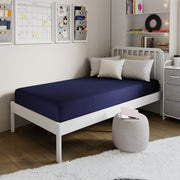 Irvine Liquid-Resistant Memory Foam 8" Twin Mattress with Removable Cover with Zipper in Blue
