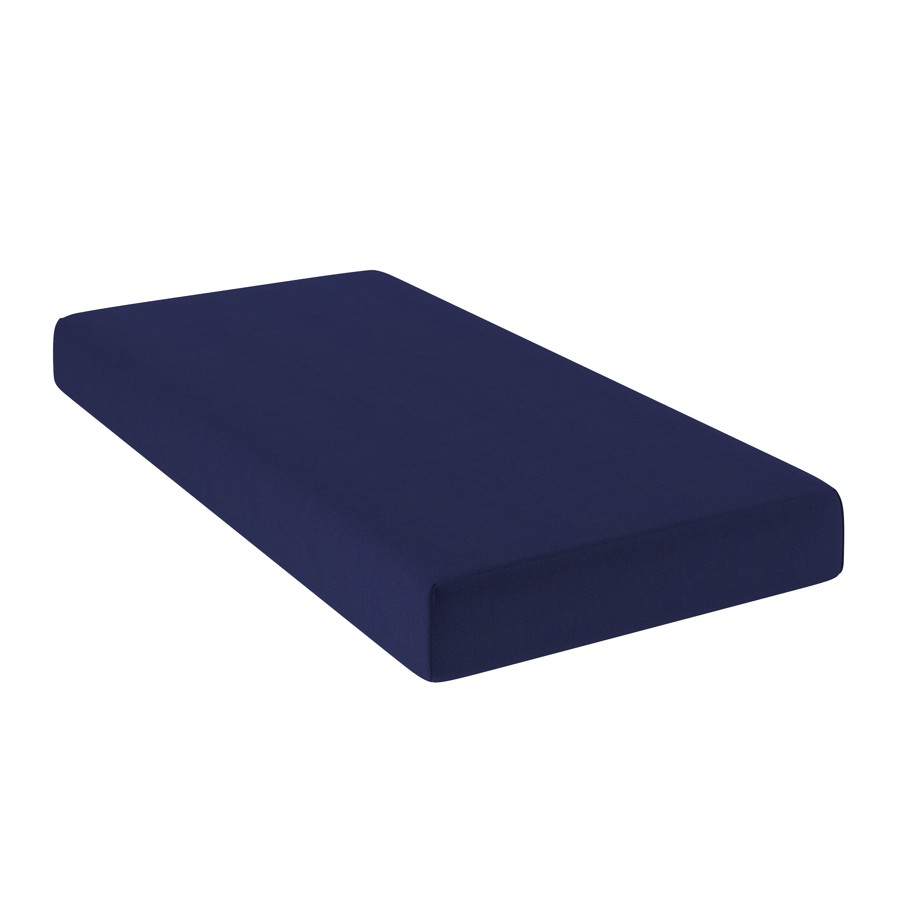 Irvine Liquid-Resistant Memory Foam 8" Twin XL Mattress with Removable Cover with Zipper in Blue