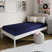 Irvine Liquid-Resistant Memory Foam 8" Twin XL Mattress with Removable Cover with Zipper in Blue