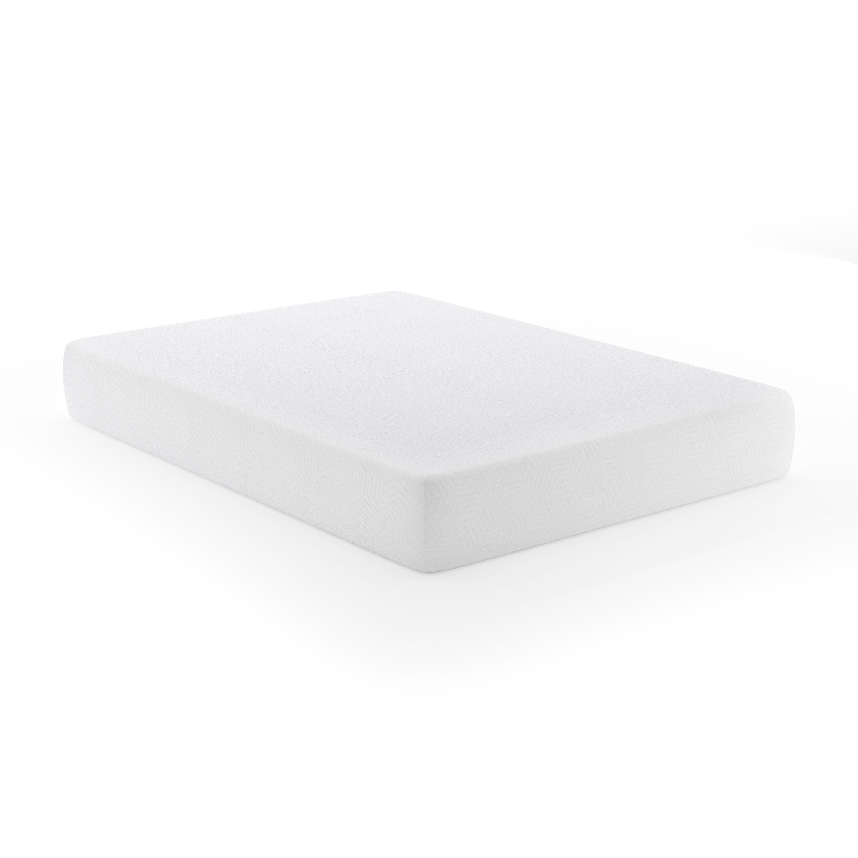 Cloud Green Tea Cooling Gel 3-Layer Memory Foam 10" Full Mattress in a Box with CertiPUR-US Certification, Washable Cover, and Pressure Relief