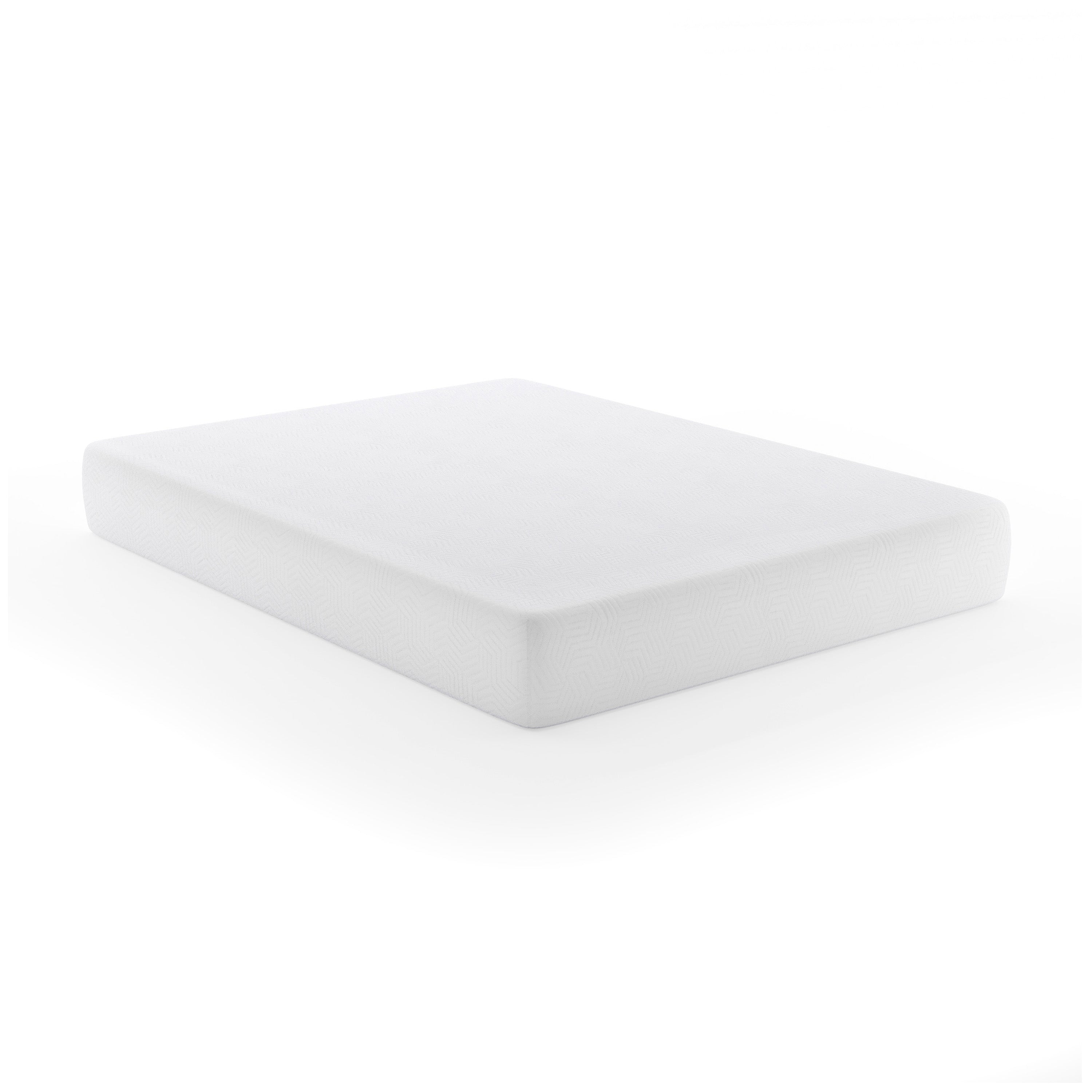 Cloud Green Tea Cooling Gel 3-Layer Memory Foam 10" Queen Mattress in a Box with CertiPUR-US Certification, Washable Cover, and Pressure Relief