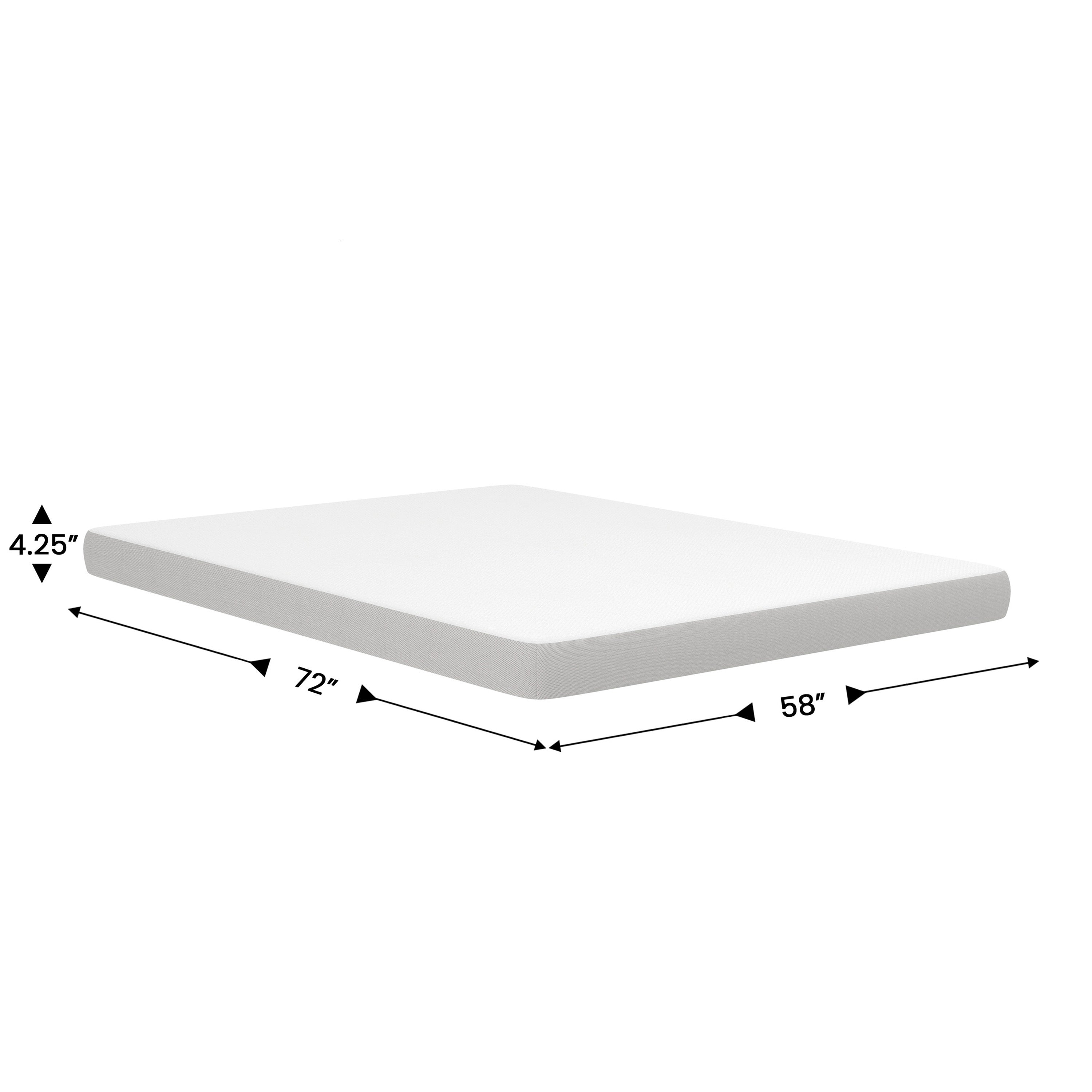 Cloud 4" Cooling Memory Foam Queen Mattress in a Box for Sleeper Sofas, Dorm, Boat, or RV Use