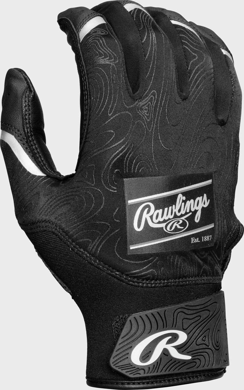 Rawlings Youth Clout Batting Gloves - Extra Large - Black/Black