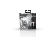 Monster CLAS-I-0.75DAWW Prolink Monster Classic 1/4" Instrument Cable. 8 in - Right Angle to Same