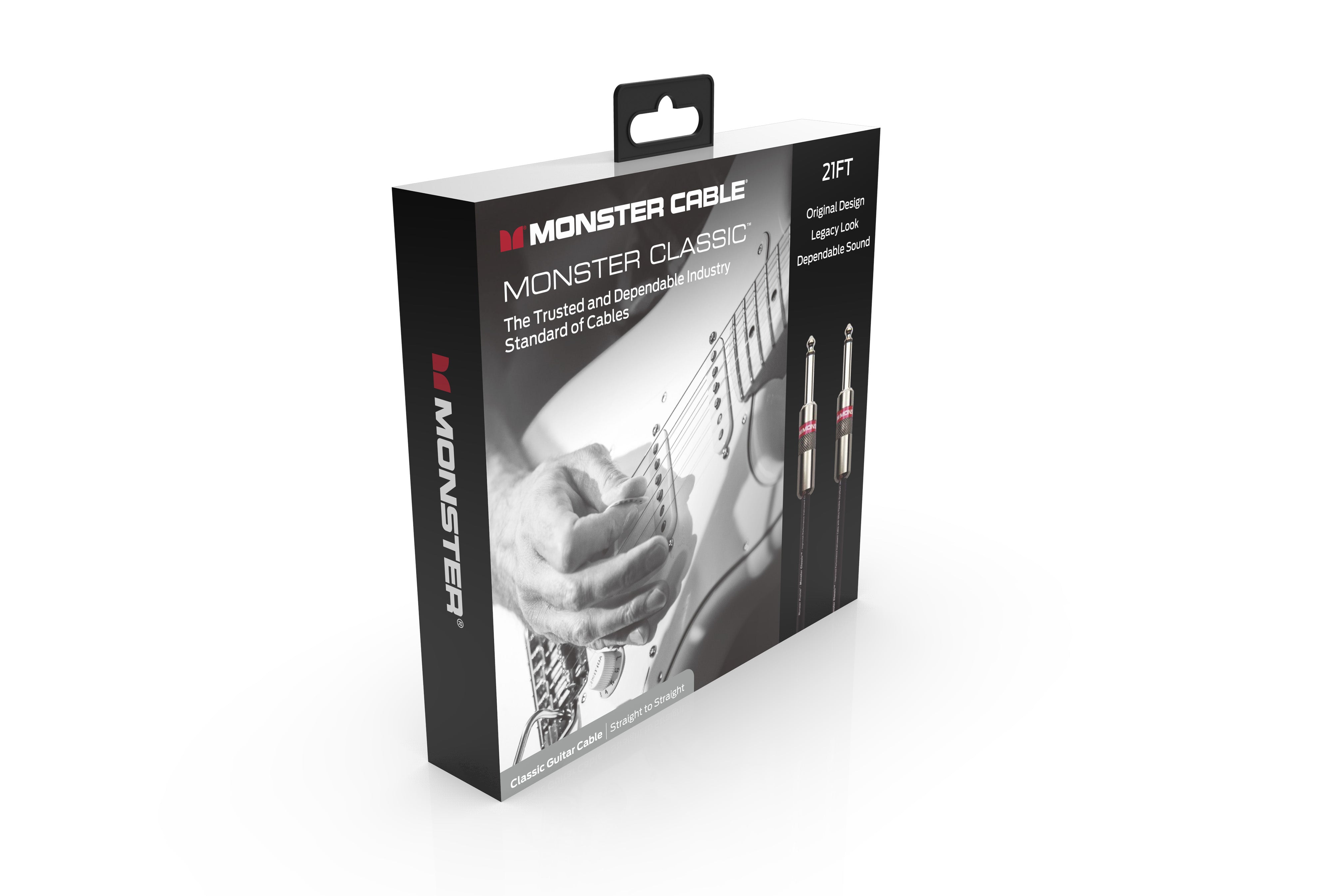 Monster CLAS-I-21WW Prolink Monster Classic 1/4" Instrument Cable. 21 ft - Straight to Straight