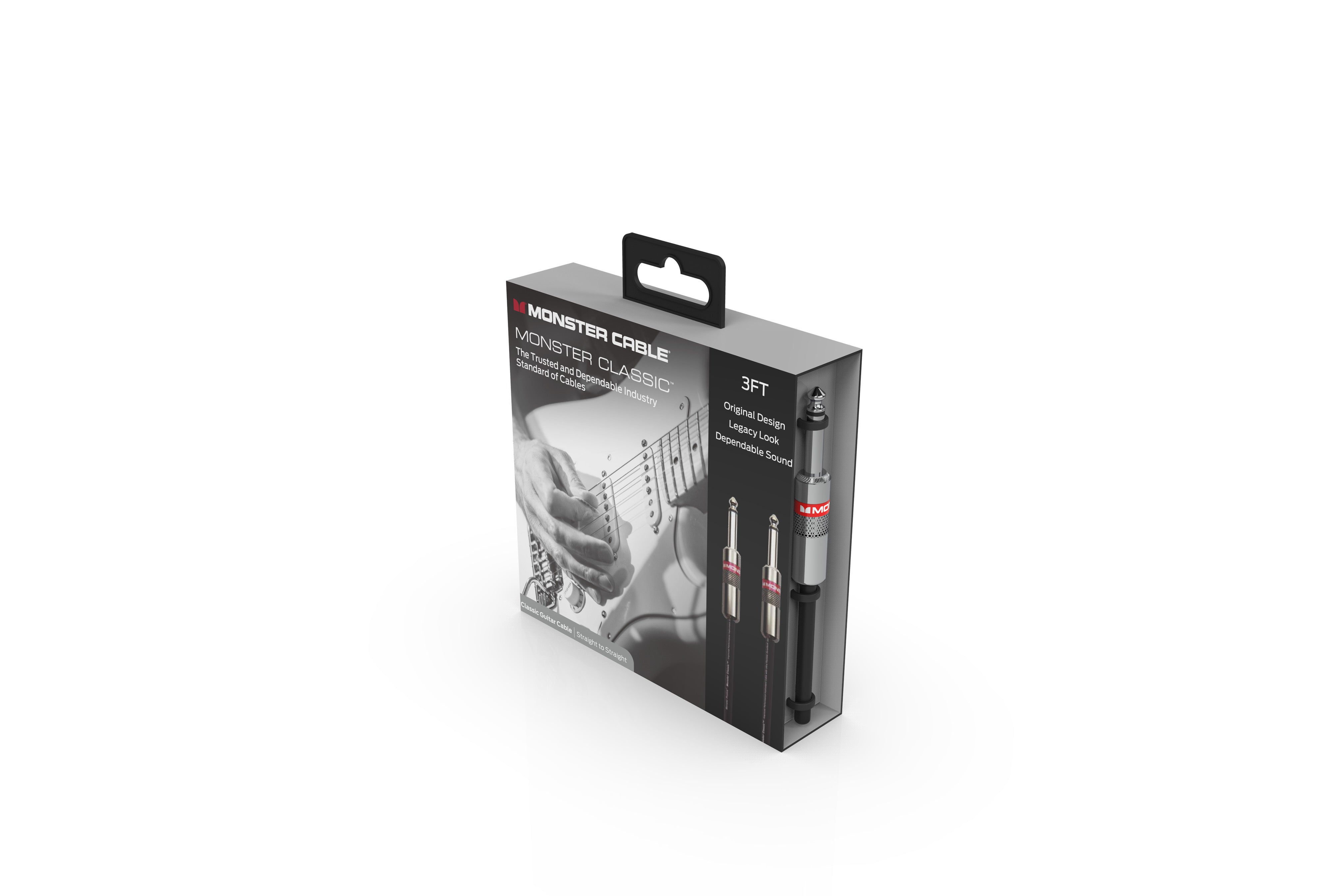 Monster CLAS-M-10WW Prolink Monster Classic 1/4" Instrument Cable. 3 ft - Straight to Straight