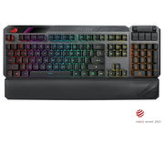 ASUS MA02 ROG Claymore II Wireless Modular Gaming Mechanical Keyboard with ROG RX Red Switches, Detachable Numpad & Wrist Rest