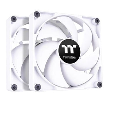 Thermaltake CT120 PC Cooling Fan White (2-Fan Pack) - 2 Pack