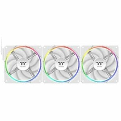 Thermaltake TS120 EX RGB PC Cooling Fan - White (3-Fan Pack)