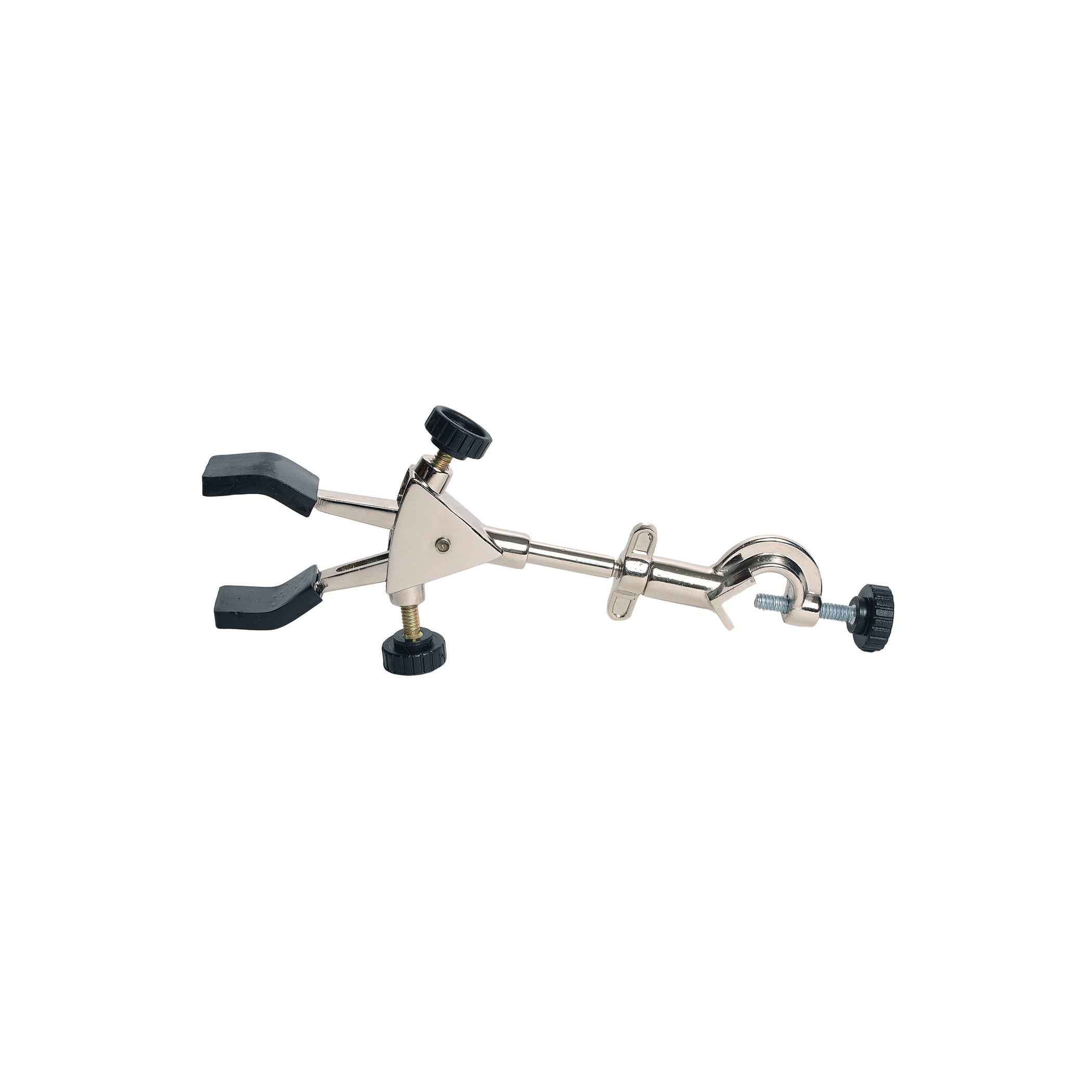 United Scientific® 2-Prong Burette Clamp With Boss Head, PVC Coated Grips