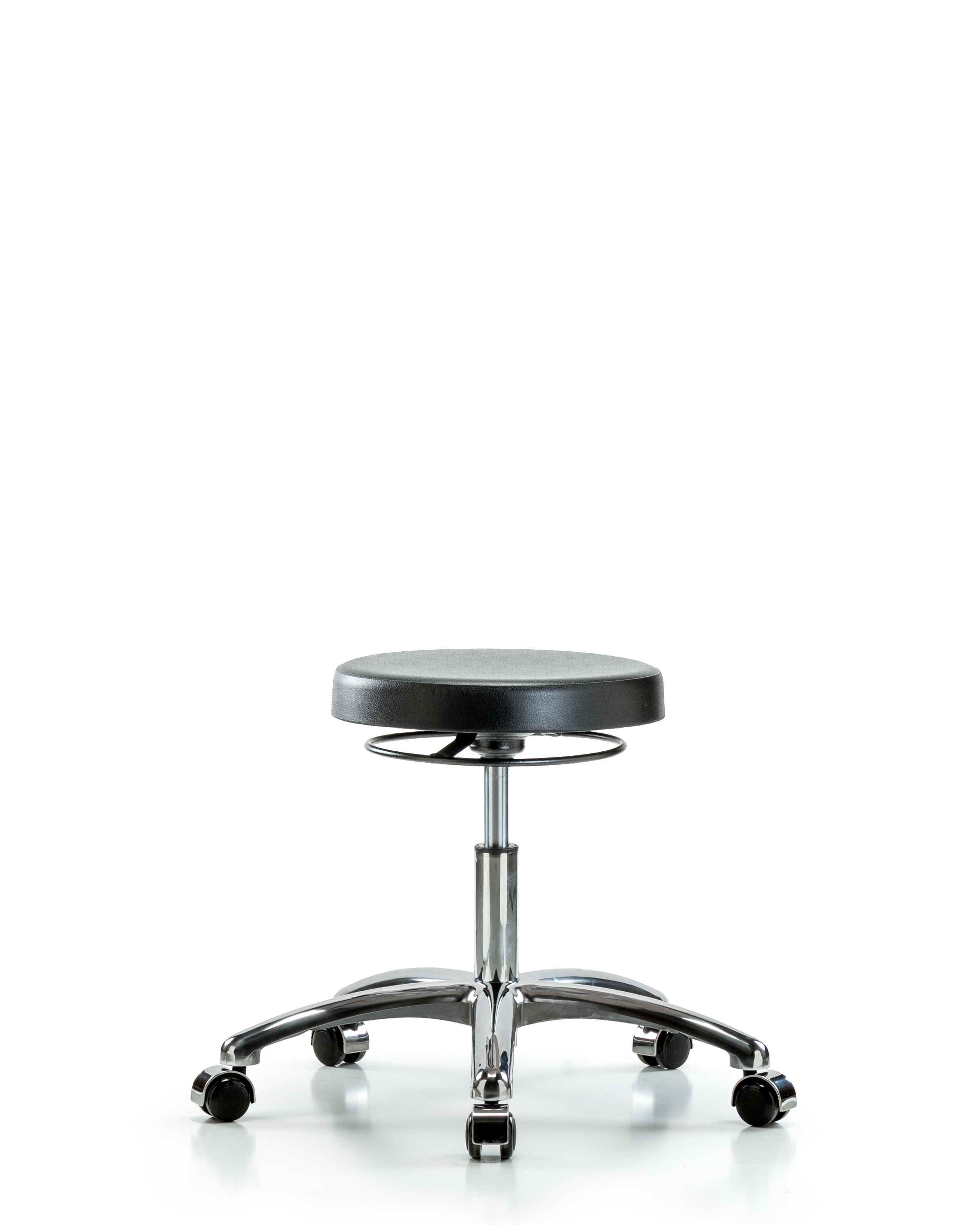 Class 10 Polyurethane Clean Room Stool  - Desk Height with Casters