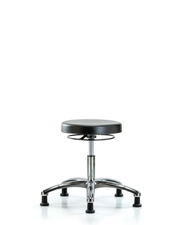 Class 10 Polyurethane Clean Room Stool  - Desk Height with Stationary Glides
