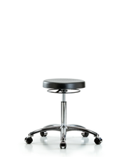 Class 10 Polyurethane Clean Room Stool  - Medium Bench Height with Casters